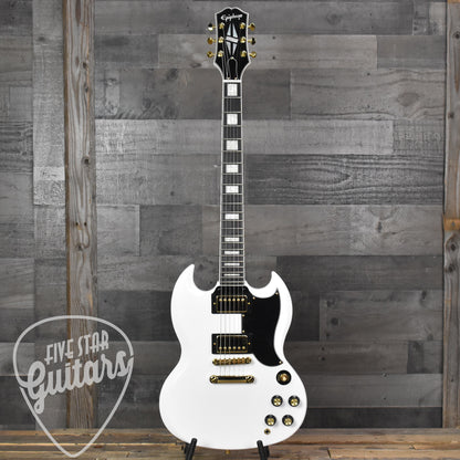 Epiphone SG Custom Inspired by Gibson Collection - Alpine White with Premium Gig Bag