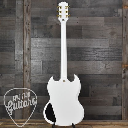 Epiphone SG Custom Inspired by Gibson Collection - Alpine White with Premium Gig Bag