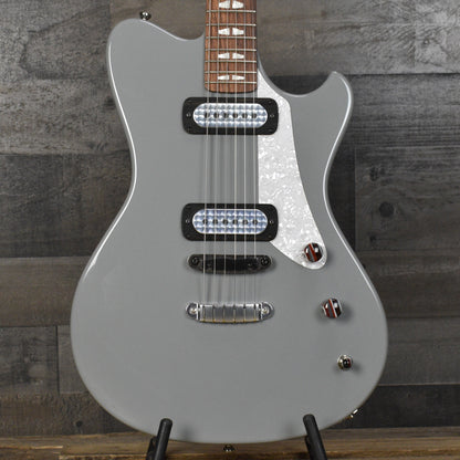 Powers Electric A Type  - Chalk  - FF42 Pickups - Pearl Pickguard - Delrin Saddle -  Top Loading Hardtail