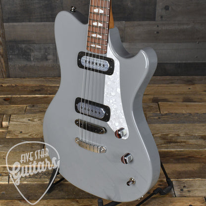 Powers Electric A Type  - Chalk  - FF42 Pickups - Pearl Pickguard - Delrin Saddle -  Top Loading Hardtail