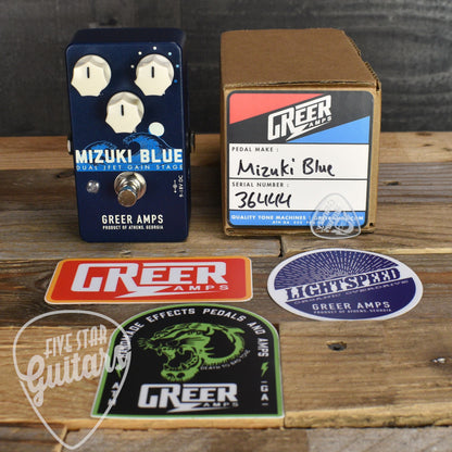Greer Mizuki Blue JFET Gain Stage Pedal