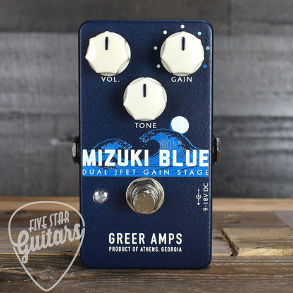 Greer Mizuki Blue JFET Gain Stage Pedal