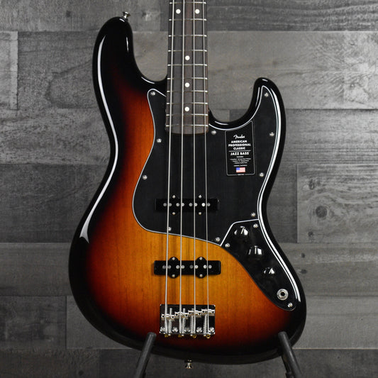 Fender American Professional Classic Jazz Bass Rosewood Fingerboard - 3-Color Sunburst with Deluxe Gig Bag