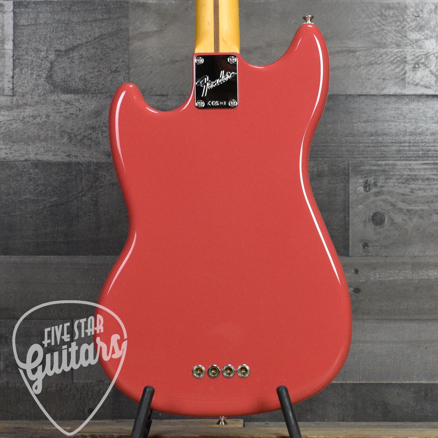 Fender American Professional Classic Mustang Bass Rosewood Fingerboard - Faded Dakota Red with Deluxe Gig Bag