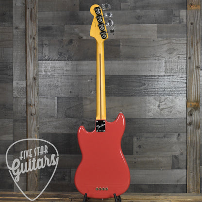 Fender American Professional Classic Mustang Bass Rosewood Fingerboard - Faded Dakota Red with Deluxe Gig Bag