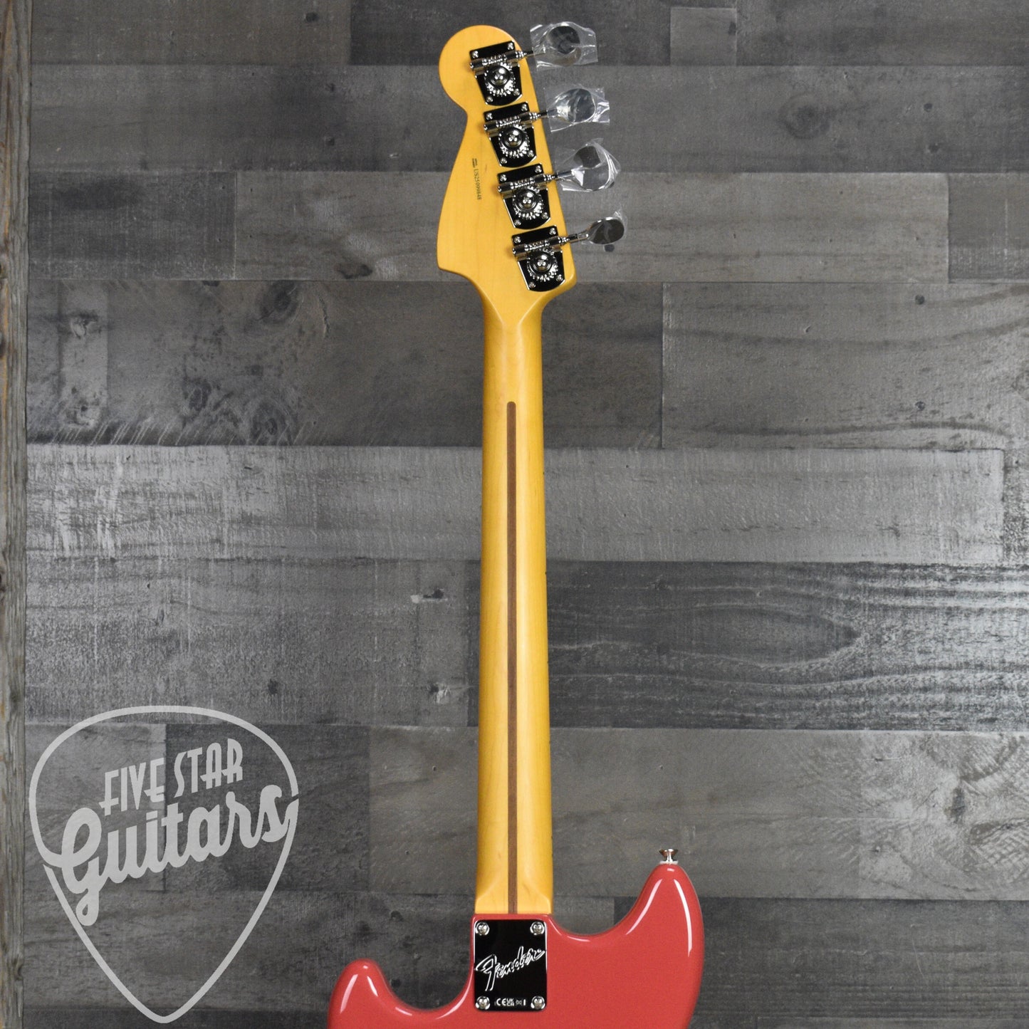 Fender American Professional Classic Mustang Bass Rosewood Fingerboard - Faded Dakota Red with Deluxe Gig Bag