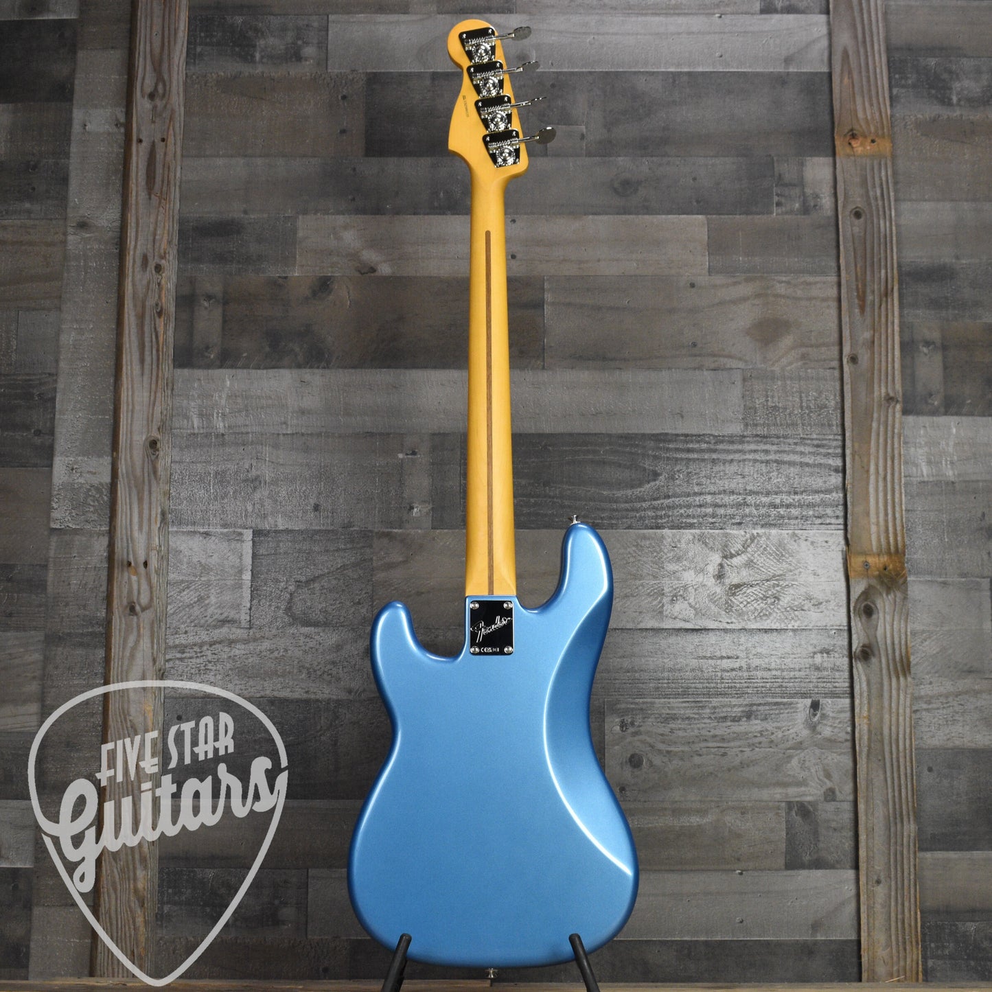 Fender American Professional Classic Precision Bass Maple Fingerboard - Faded Lake Placid Blue with Deluxe Gig Bag