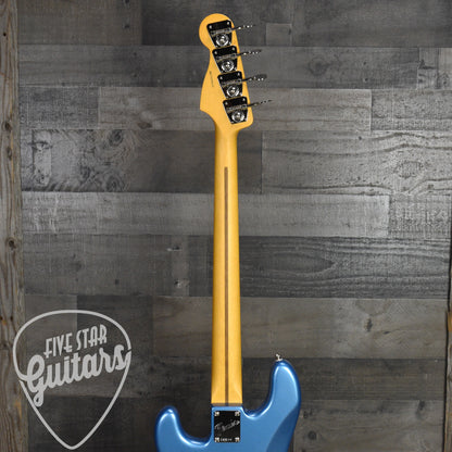 Fender American Professional Classic Precision Bass Maple Fingerboard - Faded Lake Placid Blue with Deluxe Gig Bag