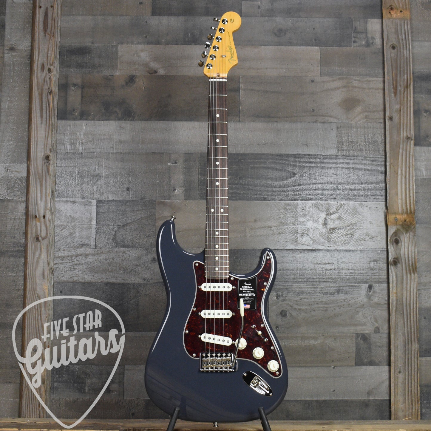 Fender American Professional Classic Stratocaster - Faded Black with Deluxe Gig Bag