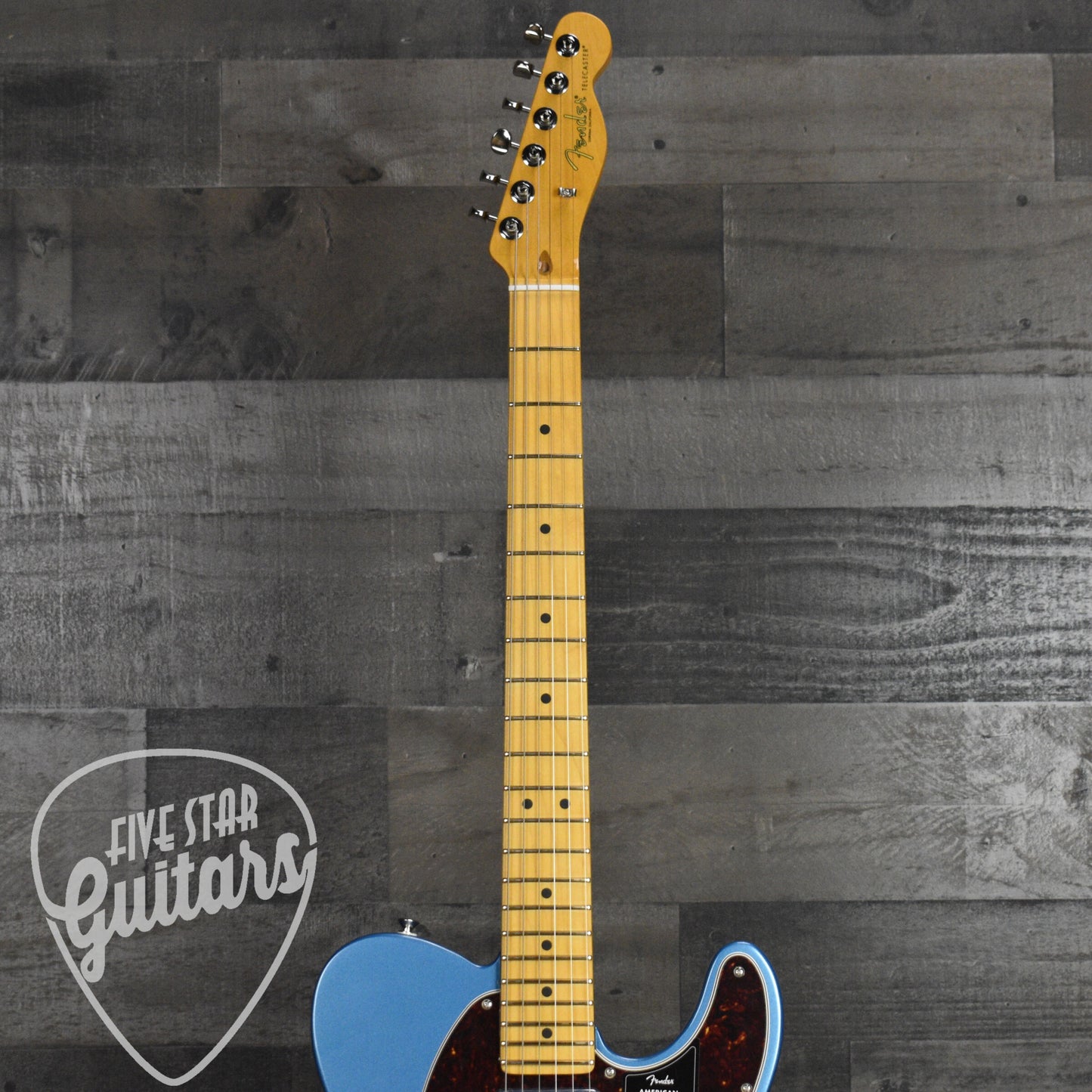 Fender American Professional Classic Hotshot Telecaster Maple Fingerboard - Faded Lake Placid Blue with Deluxe Gig Bag
