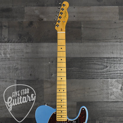 Fender American Professional Classic Hotshot Telecaster Maple Fingerboard - Faded Lake Placid Blue with Deluxe Gig Bag