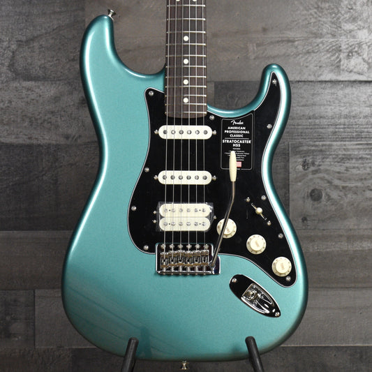Fender American Professional Classic Stratocaster HSS Rosewood Fingerboard - Faded Sherwood Green Metallic with Deluxe Gigbag