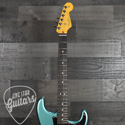 Fender American Professional Classic Stratocaster HSS Rosewood Fingerboard - Faded Sherwood Green Metallic with Deluxe Gigbag