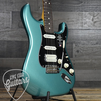 Fender American Professional Classic Stratocaster HSS Rosewood Fingerboard - Faded Sherwood Green Metallic with Deluxe Gigbag