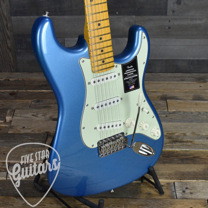 Fender American Professional Classic Stratocaster Maple Fingerboard - Faded Lake Placid Blue with Deluxe Gig Bag