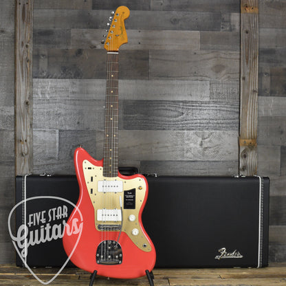 Fender Vintera II Road Worn '50s Jazzmaster Rosewood Fingerboard - Fiesta Red with Hard Shell Case