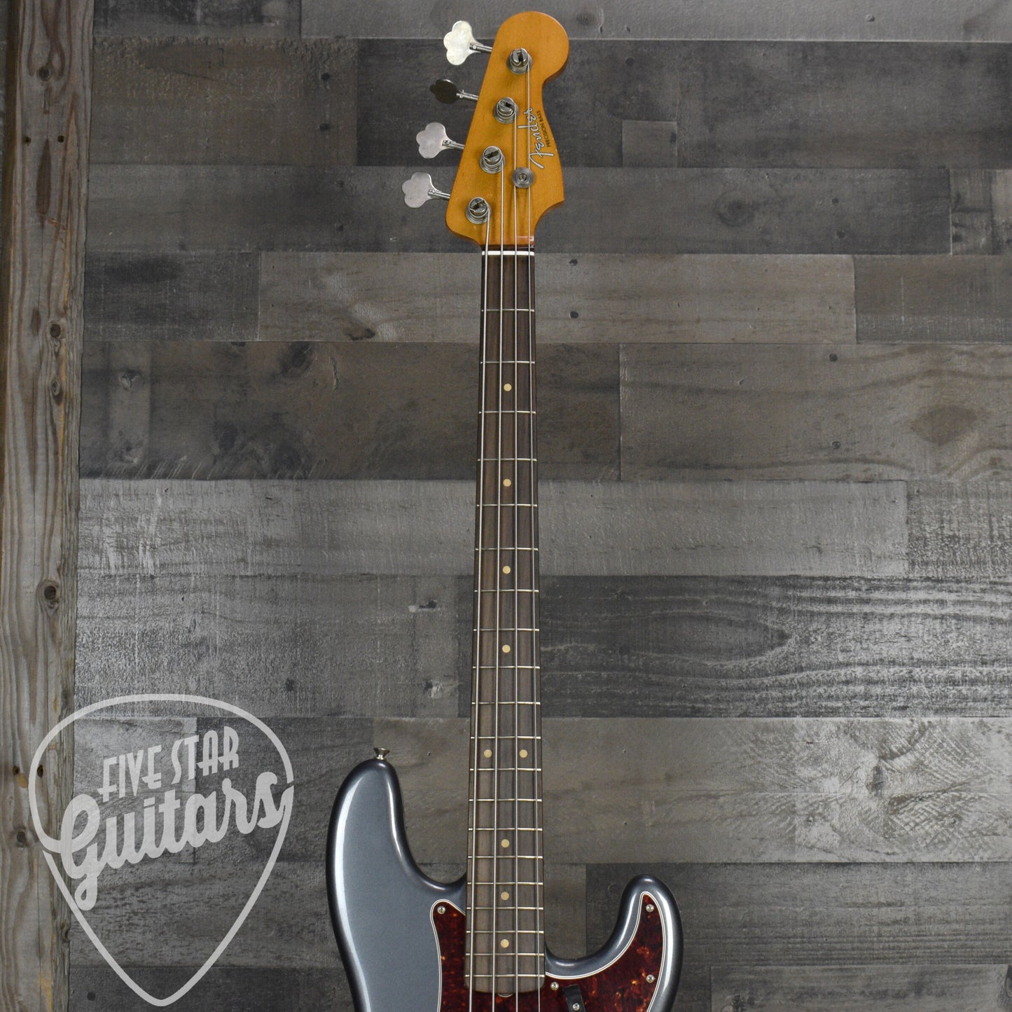 Fender Vintera II Road Worn '60s Precision Bass Rosewood Fingerboard - Charcoal Frost Metallic with Hardshell Case