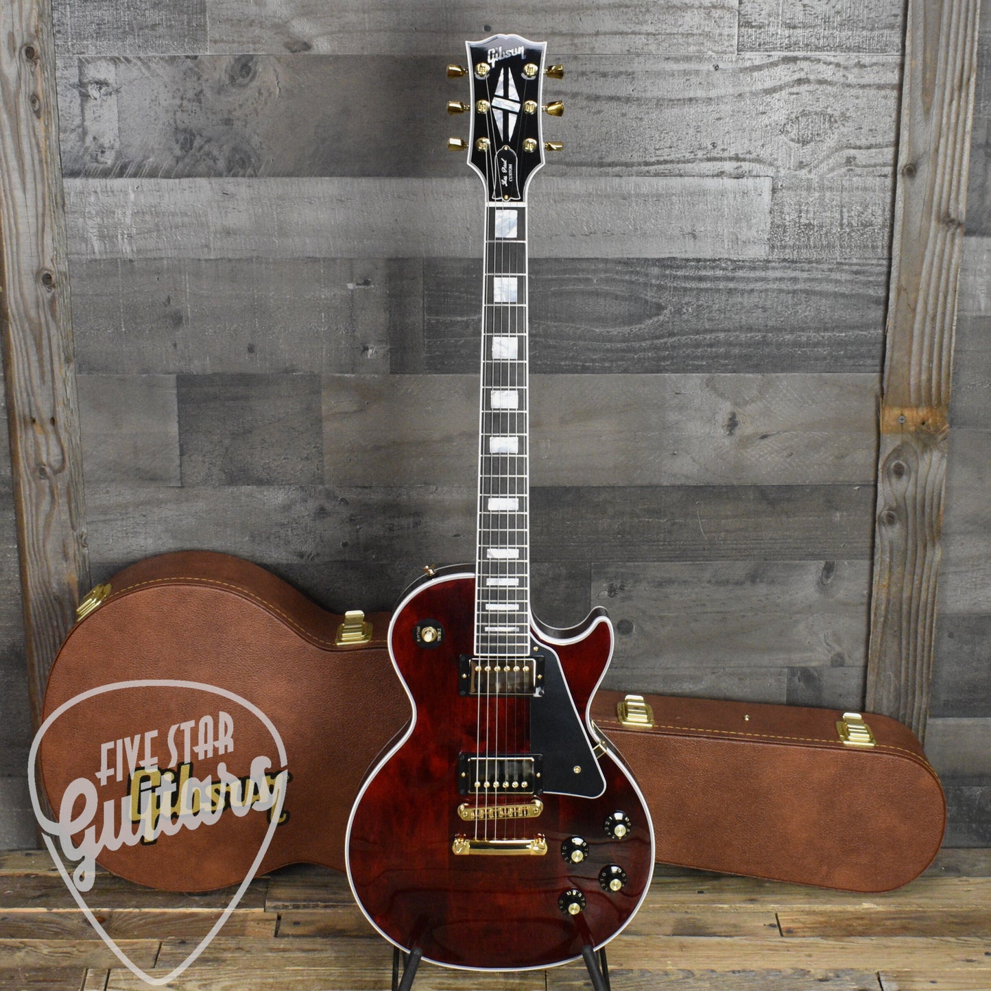 Gibson Les Paul Custom 70s - Wine Red with Gibson Hardshell Case