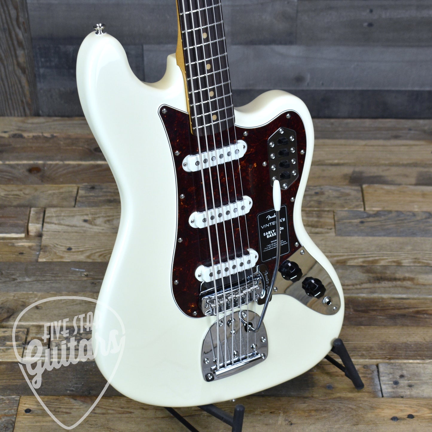 Fender Vintera  III Early 60s Bass VI - Olympic White with Gigbag