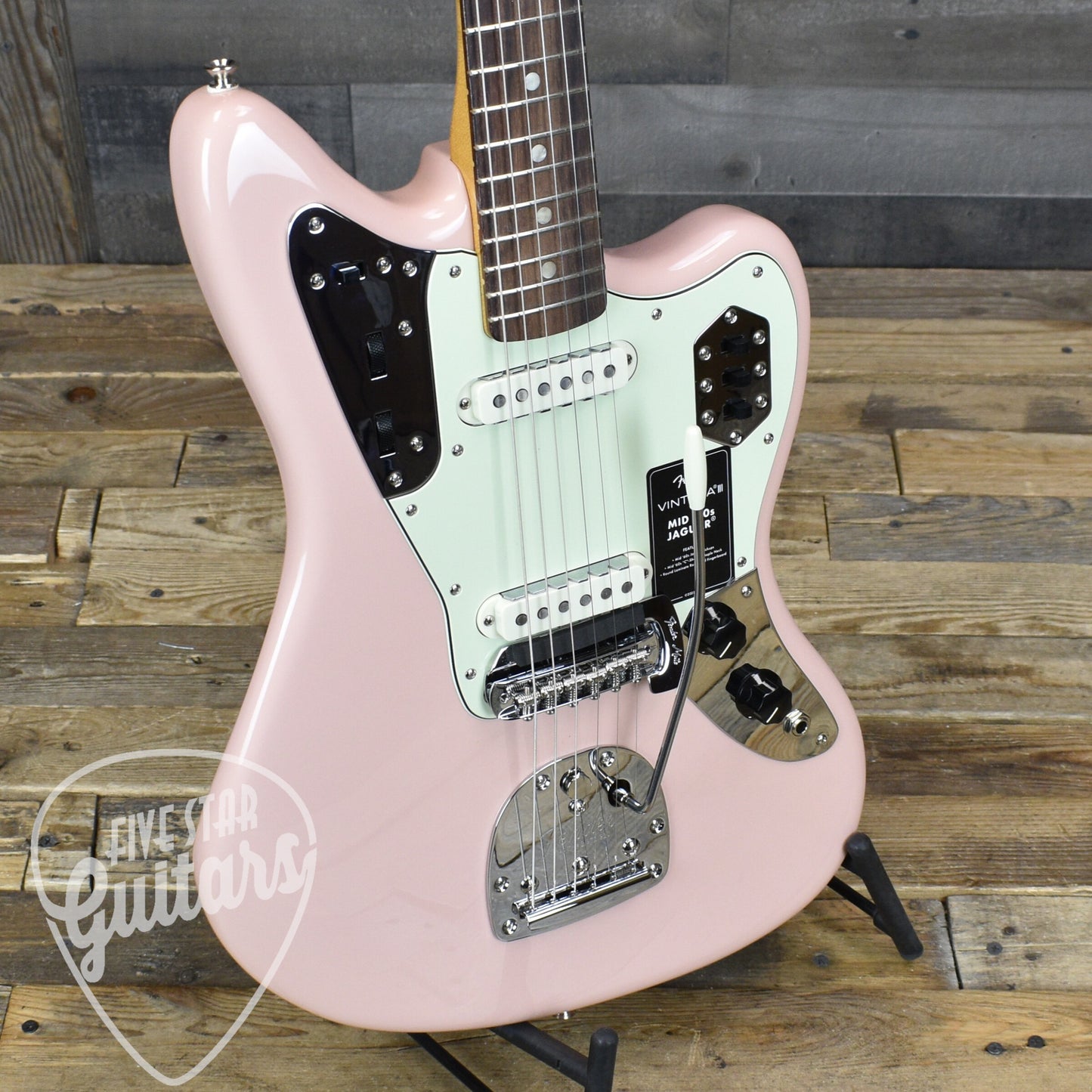 Fender Vintera  III Mid 60s Jaguar - Shell Pink with Gigbag