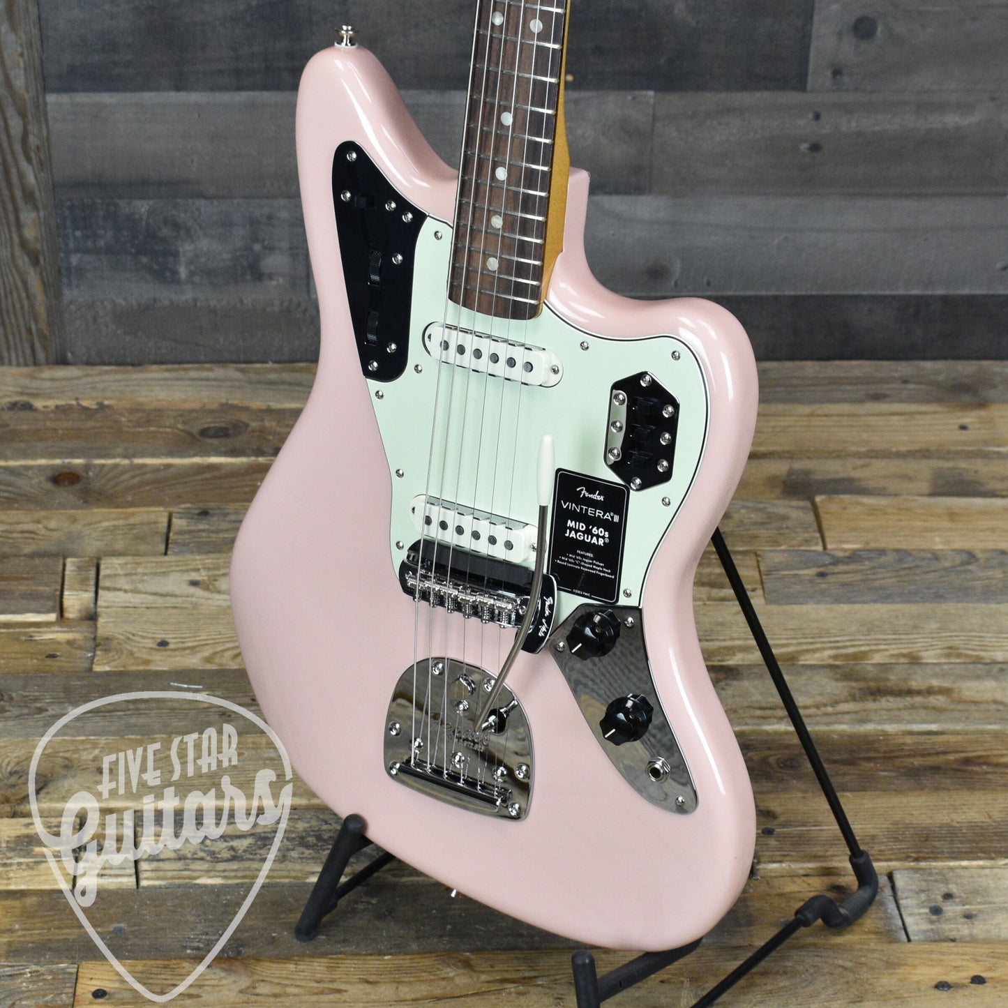 Fender Vintera  III Mid 60s Jaguar - Shell Pink with Gigbag