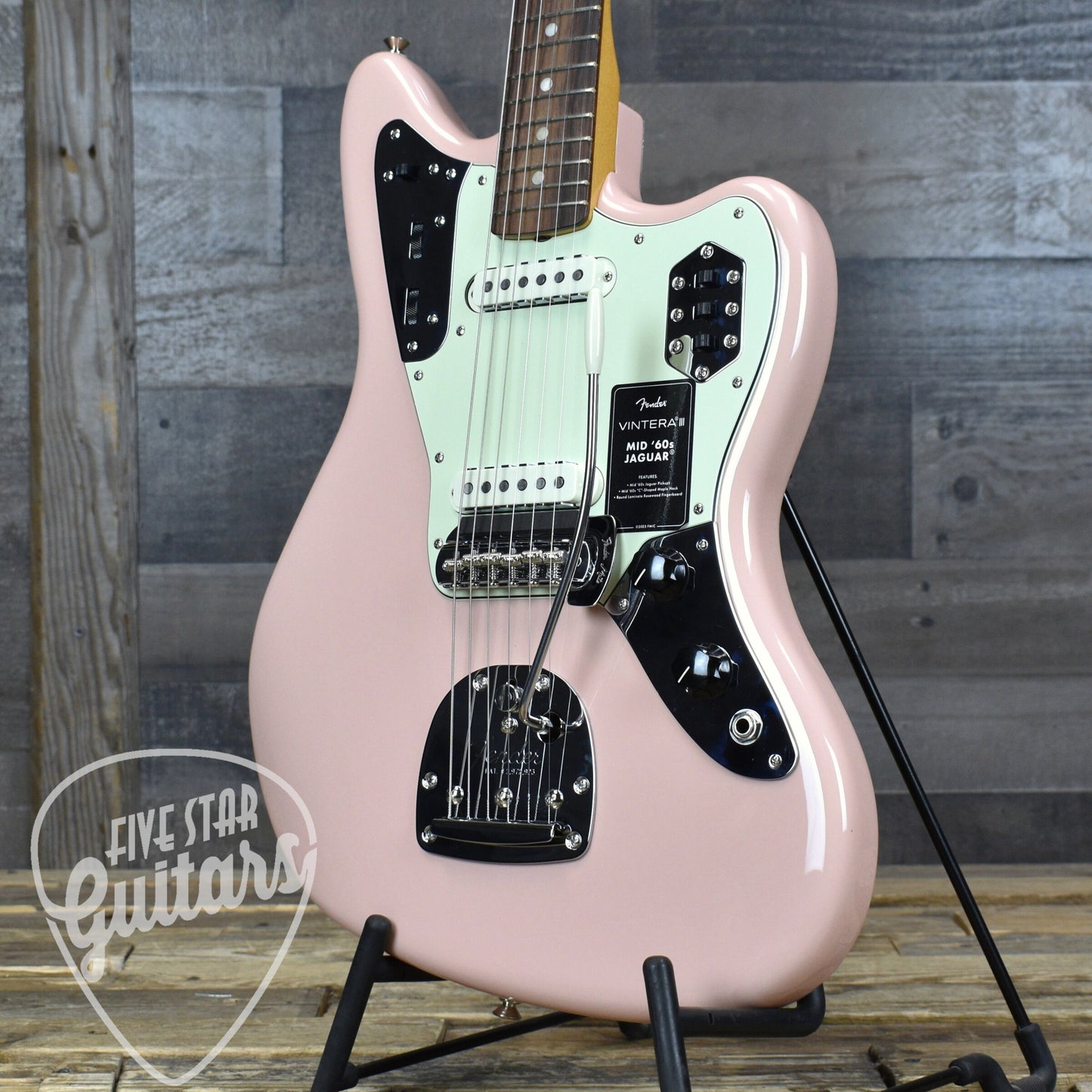 Fender Vintera  III Mid 60s Jaguar - Shell Pink with Gigbag