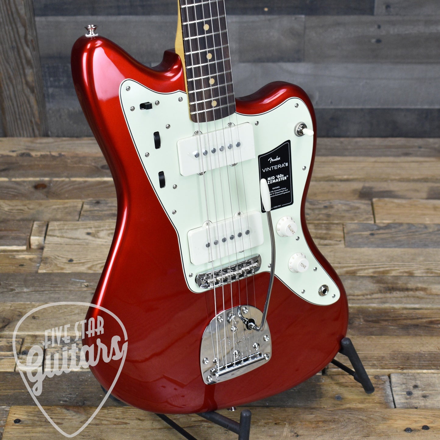 Fender Vintera III Mid 60s Jazzmaster - Candy Apple Red with Gigbag
