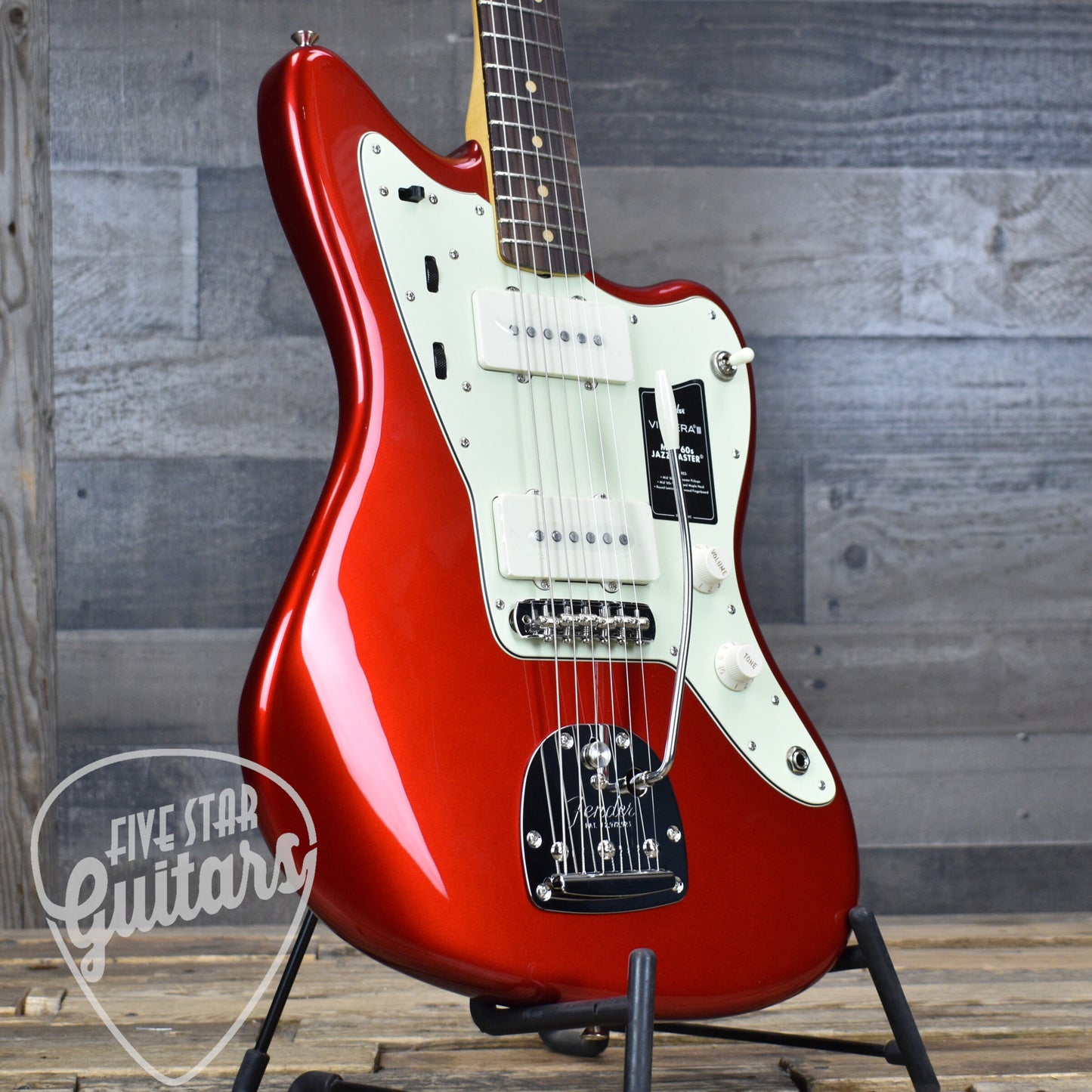 Fender Vintera III Mid 60s Jazzmaster - Candy Apple Red with Gigbag