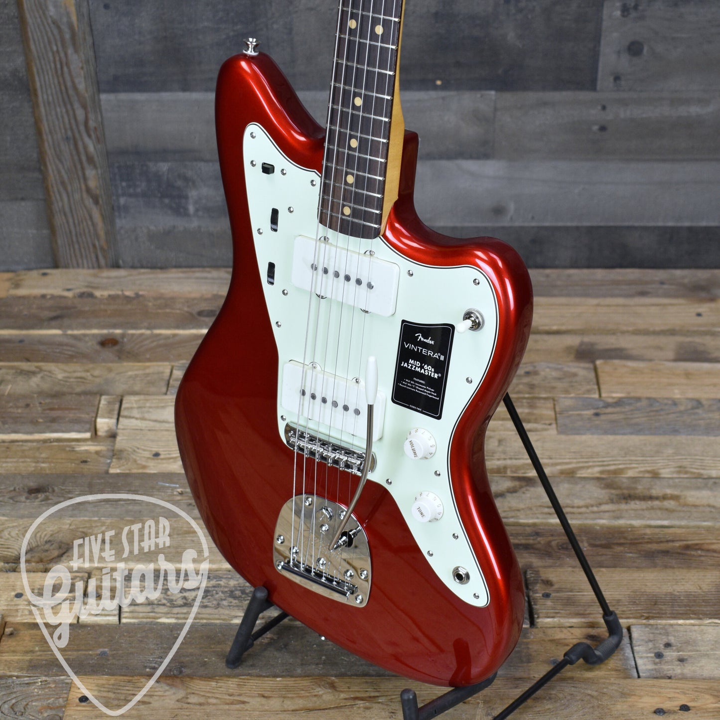 Fender Vintera III Mid 60s Jazzmaster - Candy Apple Red with Gigbag