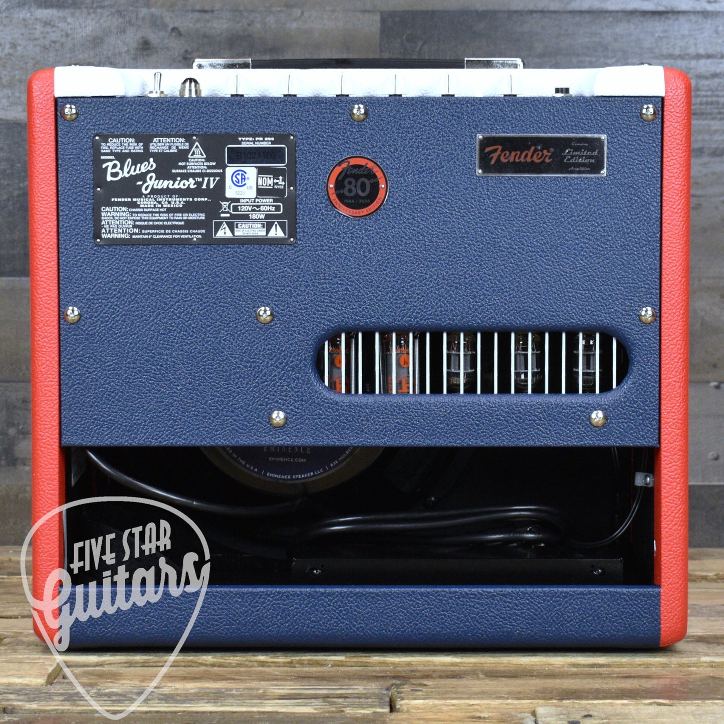 Fender FSR Blues Junior  IV - Color Trio -  Red, White and Blue vinyl