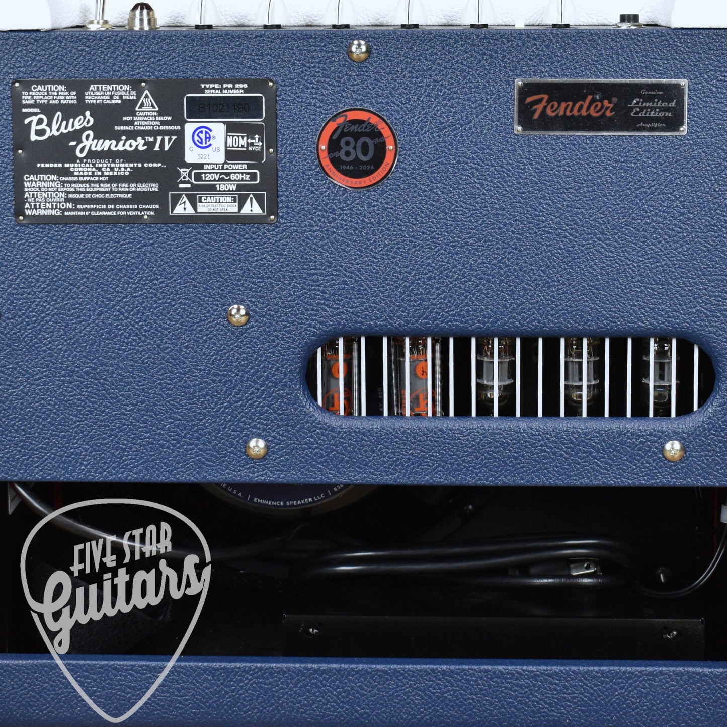 Fender FSR Blues Junior  IV - Color Trio -  Red, White and Blue vinyl