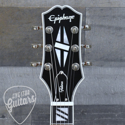 Epiphone Futura Les Paul Custom Figured - Rally Red with Gigbag