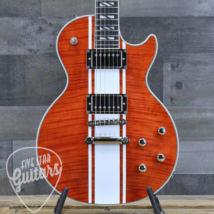 Epiphone Futura Les Paul Custom Figured - Rally Red with Gigbag
