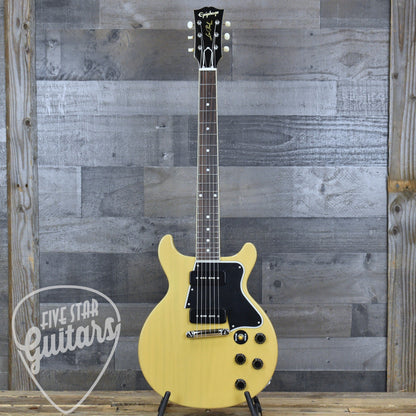 Epiphone 1960 Les Paul Special Double Cut Reissue - TV Yellow with Hardshell Case