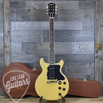 Epiphone 1960 Les Paul Special Double Cut Reissue - TV Yellow with Hardshell Case