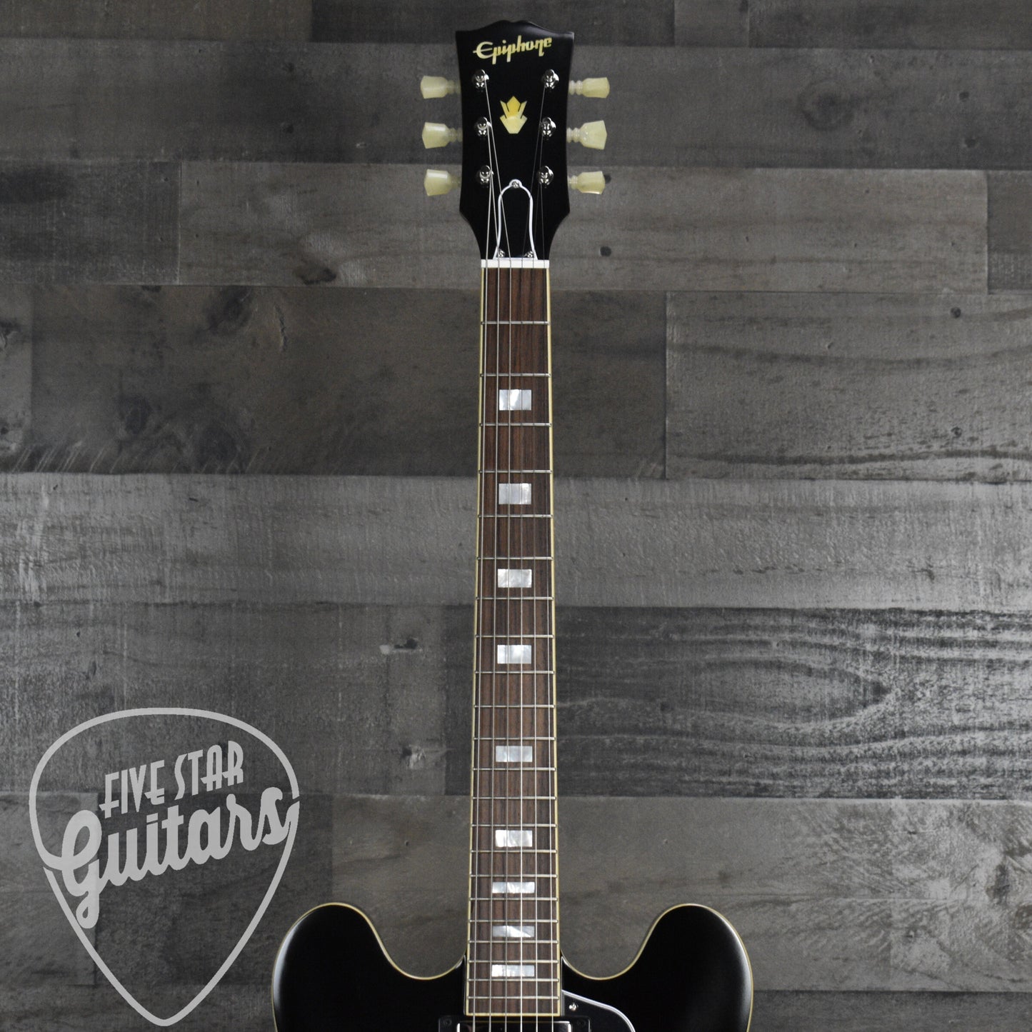 Epiphone 1962 ES-335 Reissue - Vintage Sunburst - With Black Hard Shell Case