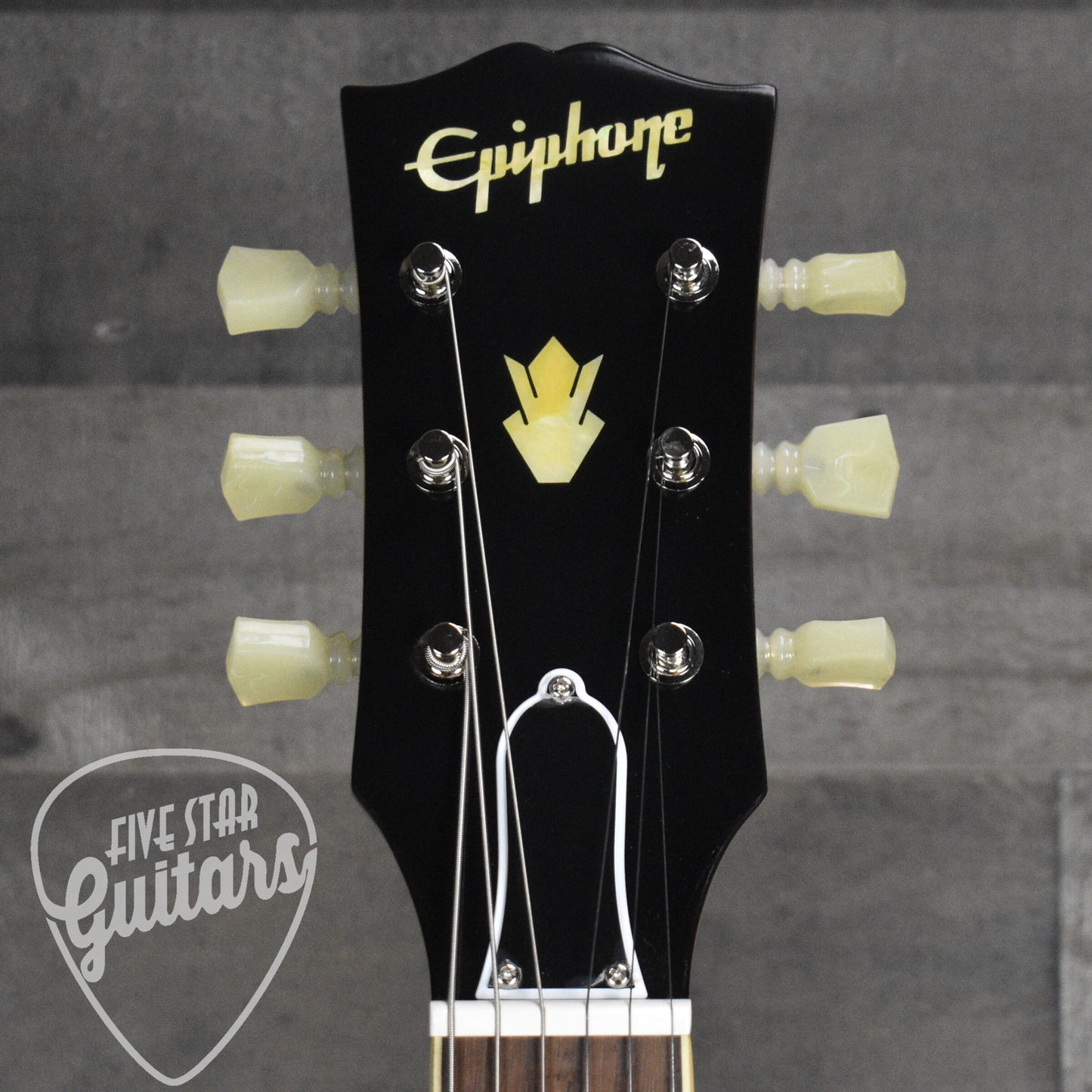 Epiphone 1962 ES-335 Reissue - Vintage Sunburst - With Black Hard Shell Case