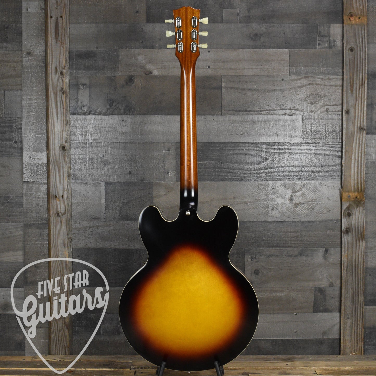 Epiphone 1962 ES-335 Reissue - Vintage Sunburst - With Black Hard Shell Case