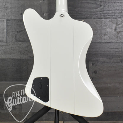 Epiphone 1963 Firebird V Maestro Vibrola Reissue - Polaris White with Hardshell Case