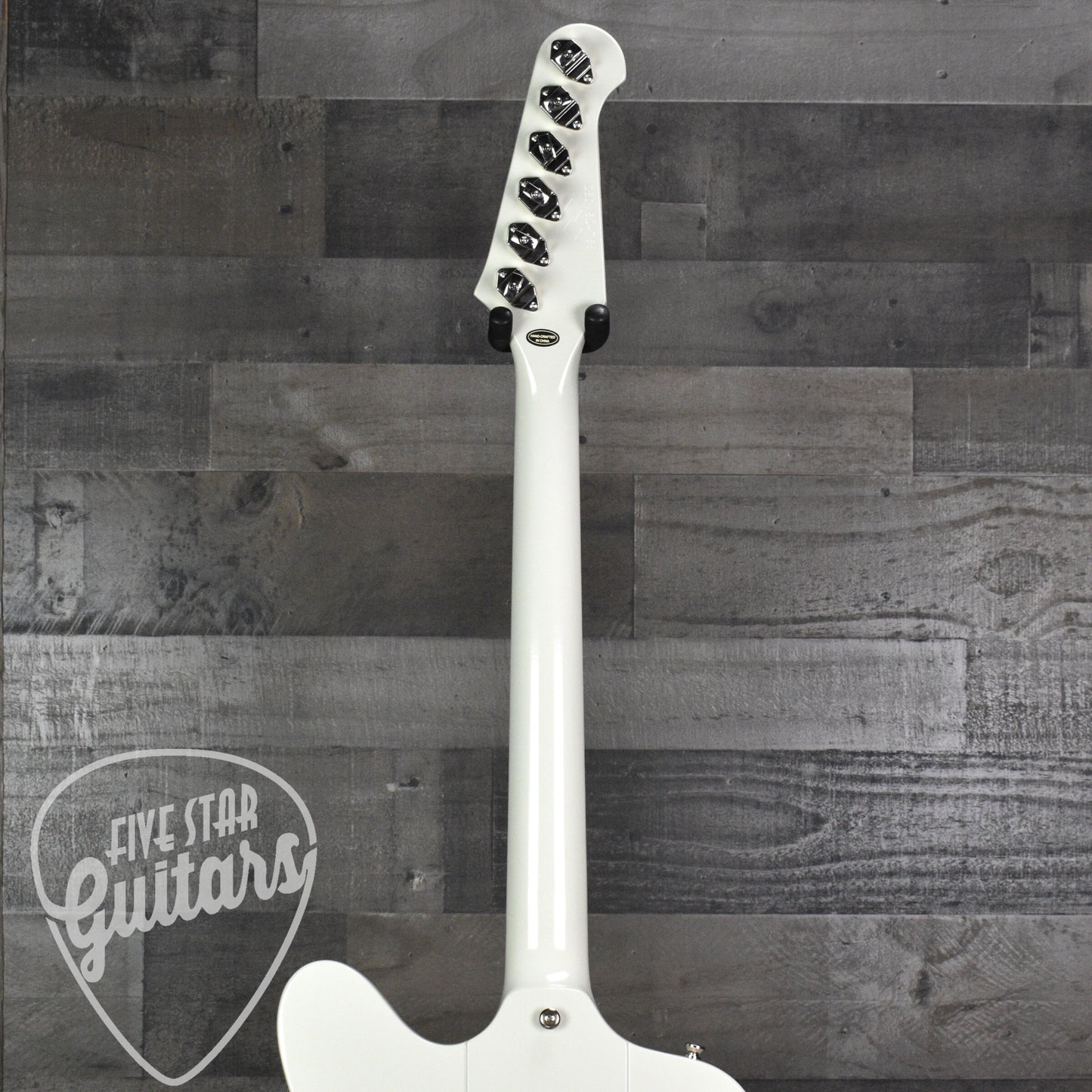 Epiphone 1963 Firebird V Maestro Vibrola Reissue - Polaris White with Hardshell Case