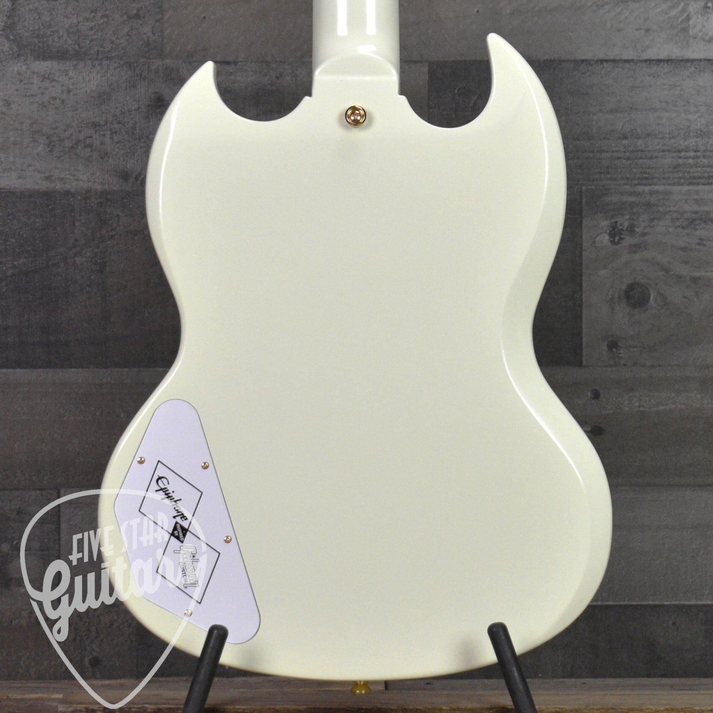 Epiphone '63 Les Paul SG Custom with Maestro Vibrola - Classic White with Hard Shell Case