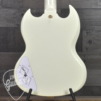 Epiphone '63 Les Paul SG Custom with Maestro Vibrola - Classic White with Hard Shell Case