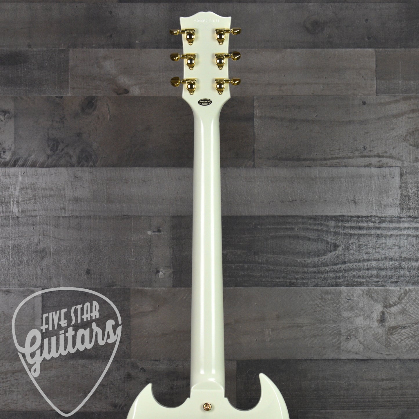 Epiphone '63 Les Paul SG Custom with Maestro Vibrola - Classic White with Hard Shell Case