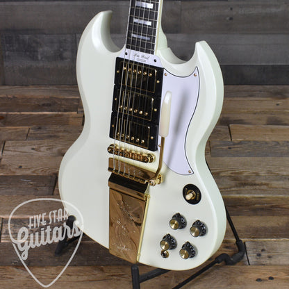 Epiphone '63 Les Paul SG Custom with Maestro Vibrola - Classic White with Hard Shell Case