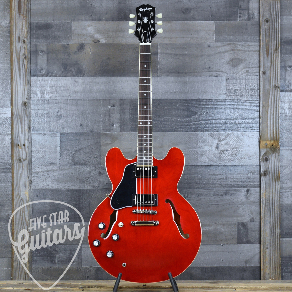 Epiphone ES-335 Left-Handed - Cherry with Gigbag