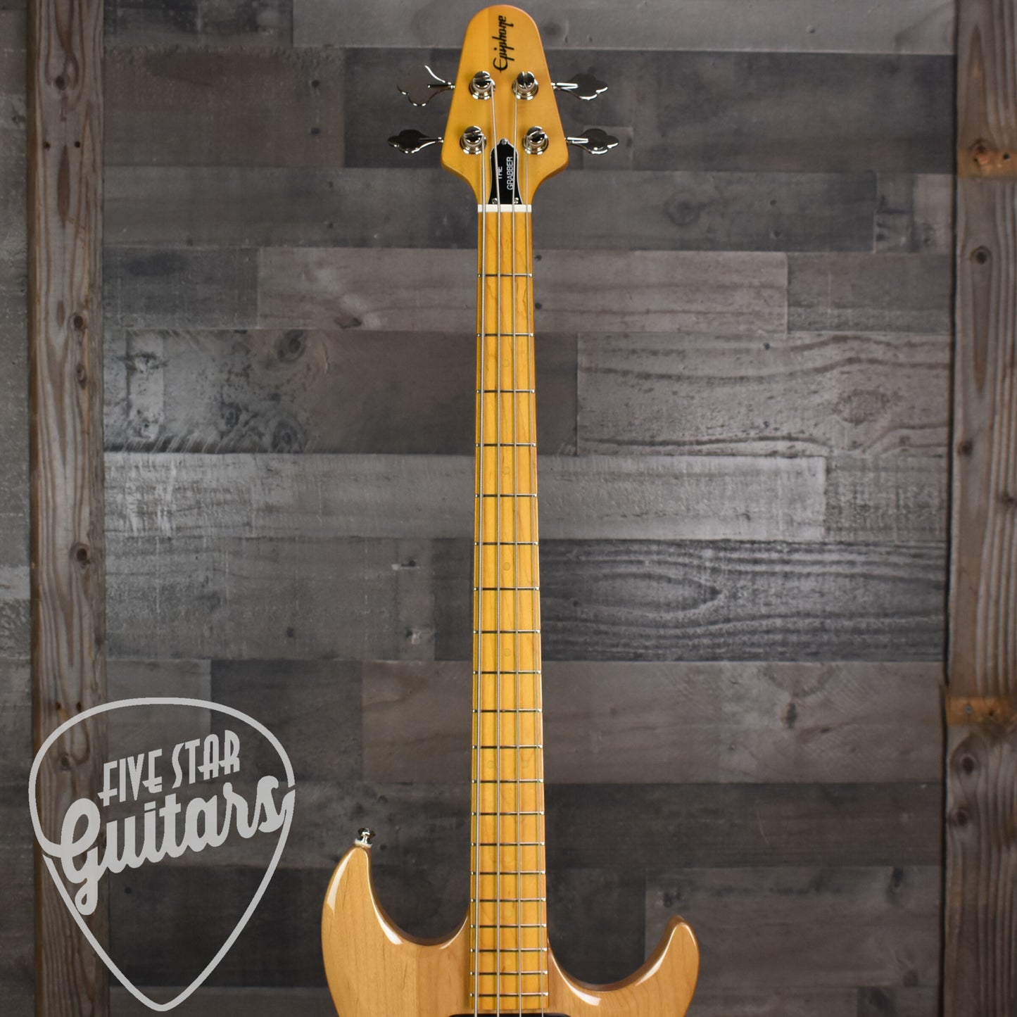 Epiphone Grabber Bass - Natural with Premium Gig Bag
