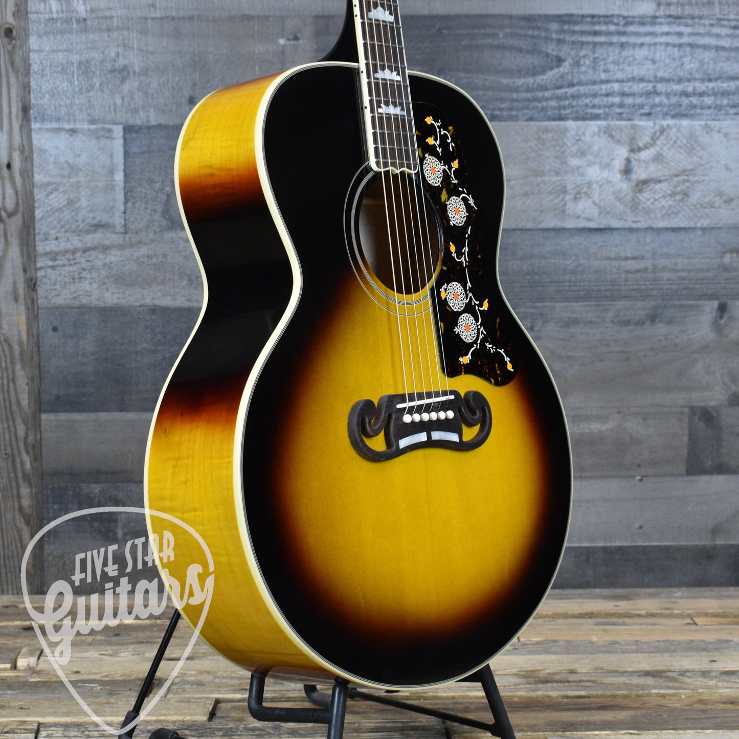 Epiphone Inspired by Gibson Custom 1957 SJ-200 Reissue - Vintage Sunburst with Hardshell Case