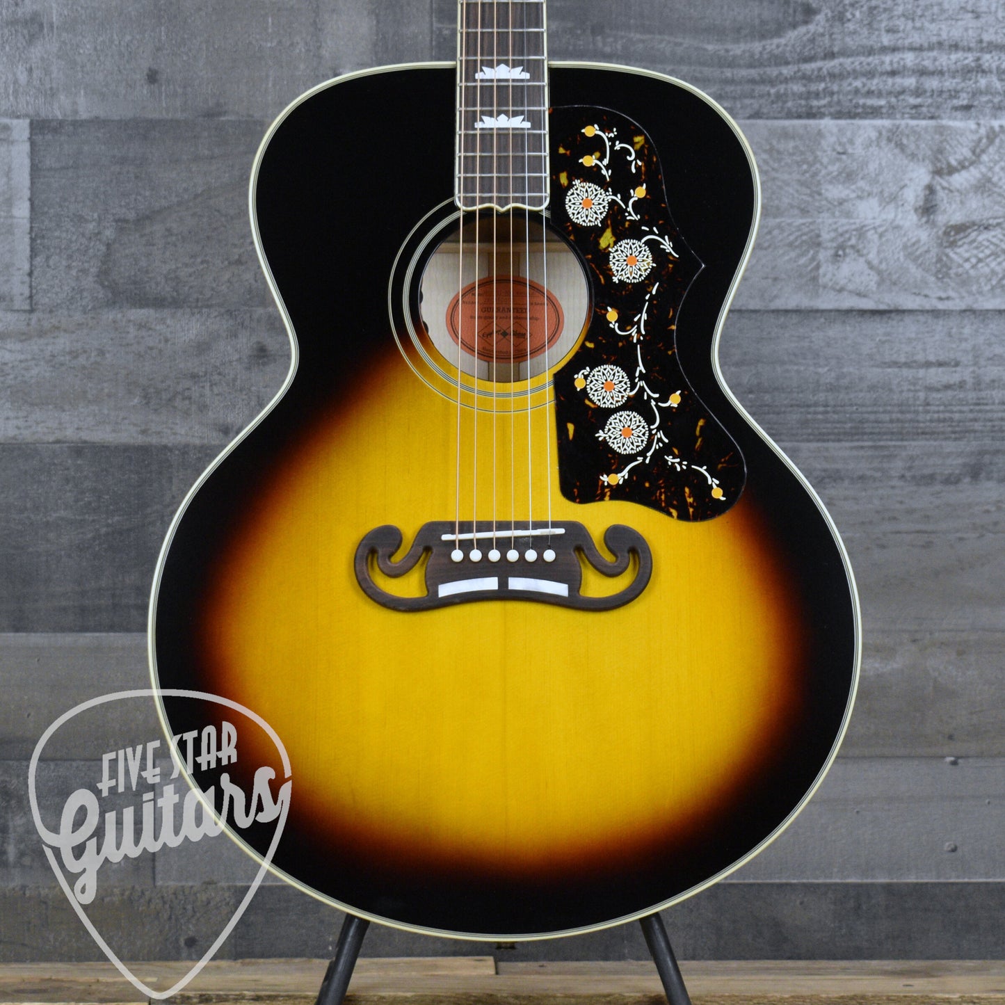 Epiphone Inspired by Gibson Custom 1957 SJ-200 Reissue - Vintage Sunburst with Hardshell Case