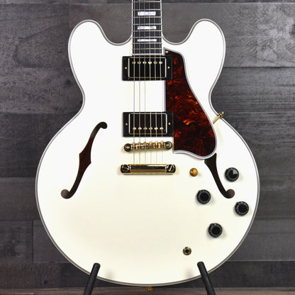 Epiphone Inspired by Gibson Custom 1959 ES-355 - Classic White with Hard Shell Case
