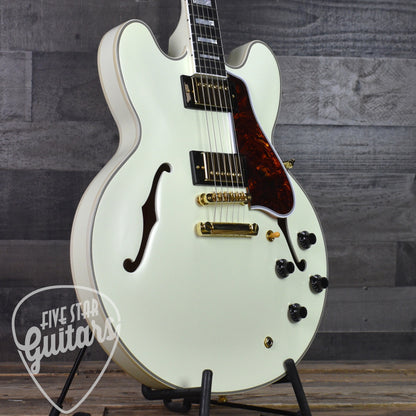 Epiphone Inspired by Gibson Custom 1959 ES-355 - Classic White with Hard Shell Case